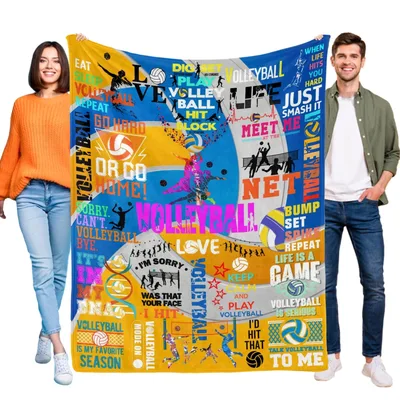 Volleyball Sports Lover Blanket