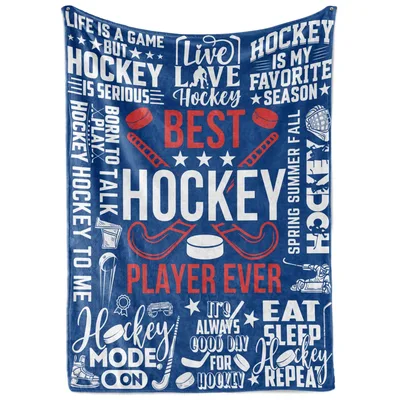 Best Hockey Player Ever Blanket for Dedicated Fans