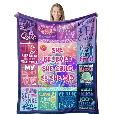 Volleyball Player Quotes Blanket