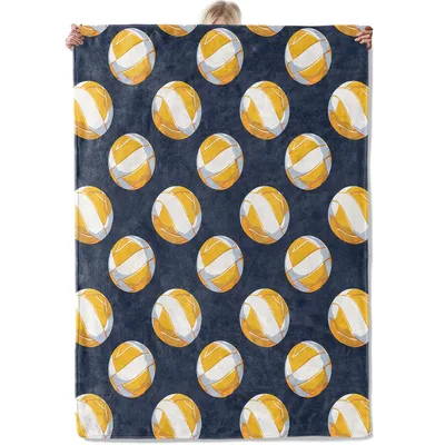 Volleyball Pattern Print Blanket for Athletes and Fans