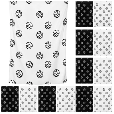 Black and White Volleyball Blanket for Court Lovers