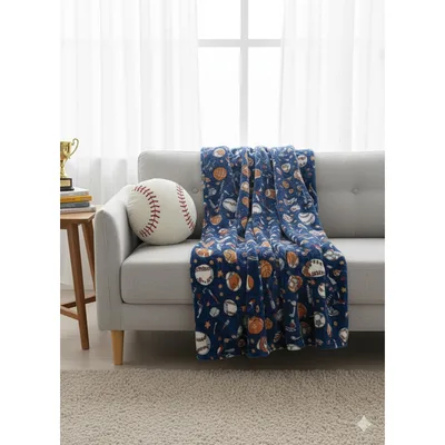All-Star Sports Pattern Blanket