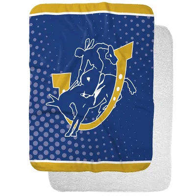 Horse Rider Collegiate Logo Blanket: Equestrian Art for Your Home