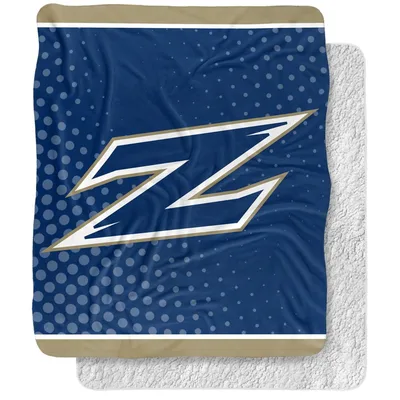 Stylized Letter Z Logo Blanket - Dynamic Blue Design