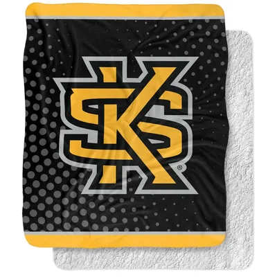 Gold Interlocking Letters Logo Blanket: SKS Monogram Design