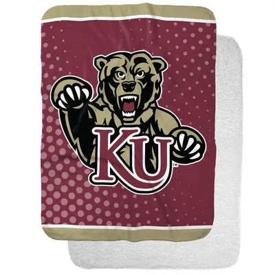 Bear Mascot Logo Design Blanket: KU Bear Graphic Throw