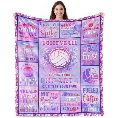 Volleyball Life Quotes Blanket: Fun Slogans for Players and Fans