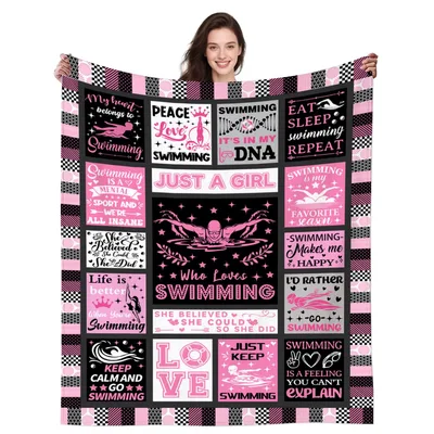 Just a Girl Blanket: A Collage of Swimming Love for Swimmers