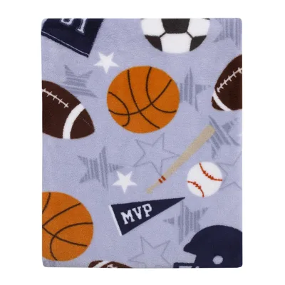 Sports Balls Pattern Blanket: MVP Theme for Athletes