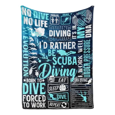 I'd Rather Be Scuba Blanket: Dive Into Ocean Life