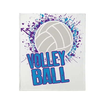 Volleyball Splatter Design Blanket: Bold Graphic for Court Fans