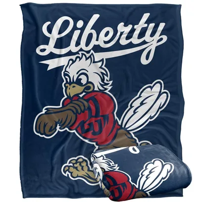 Mascot Eagle Cartoon Design Blanket: Liberty University Spirit Throw