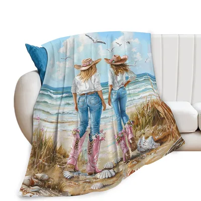 Coastal Cowgirls at Beach Blanket: Western Style Seaside Art