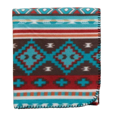 Southwestern Diamond Stripe Pattern Blanket: Bold Geometric Design