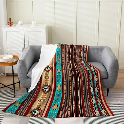 Aztec Tribal Arrow Pattern Blanket No. 2