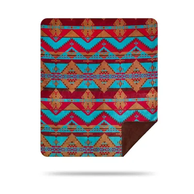 Southwest Native Pattern Blanket: Bold Geometric Design