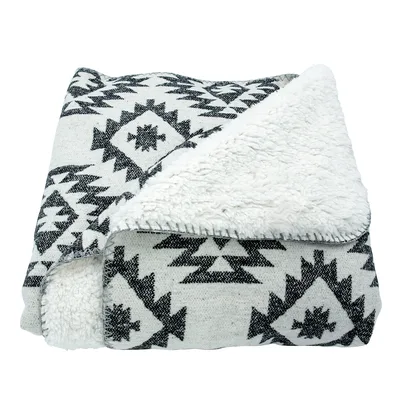 Southwest Aztec Geometric Pattern Blanket for Rustic Home Vibes