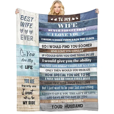 Best Wife Ever Blanket: A Romantic Love Letter Design for Her