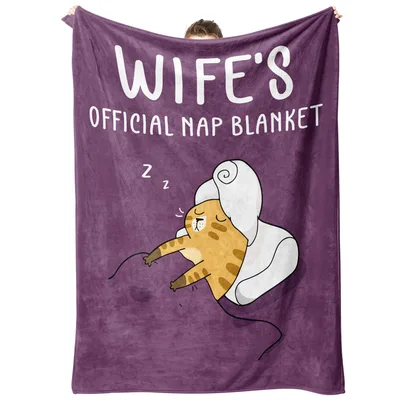 Wife Nap Cat Blanket: Official Nap Design for Home Rest
