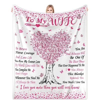 Wife Love Butterflies Blanket: A Heartfelt Tree of Love for Her