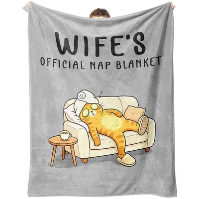 Wife's Cat Nap Sofa Blanket: Official Nap Design for Relaxation