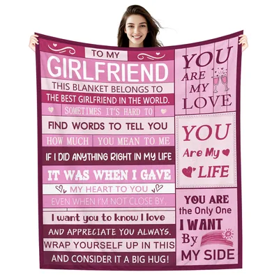 Letter to My Girlfriend Blanket: A Romantic Love Letter Design