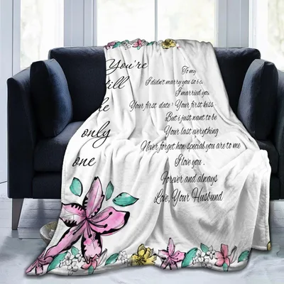 Love Letter Pink Flower Blanket: Romantic Floral Design for Her